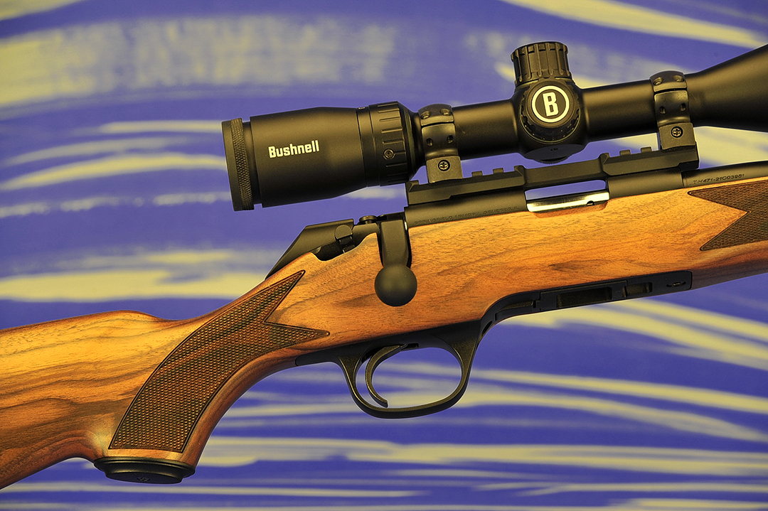 From any angle, the new Model 2020 is a winner. Classic lines combined with traditional point checking patterns make this rimfire gun a standout.